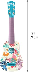 Lexibook Disney Stitch My First Guitar 6 Nylon Strings 53 cm Blue K200D view 3