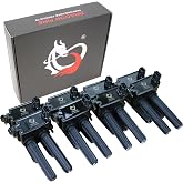 DRAGON FIRE PERFORMANCE 8pc Ignition Coil Pack Power Pack Compatible With 2005-2020 HEMI Dodge Chrysler Jeep Ram Challenger Charger 300 1500 &amp; More 4.7L 5.7L 5.9L 6.1L 6.4L V8 Oem Fit DFC1010-8