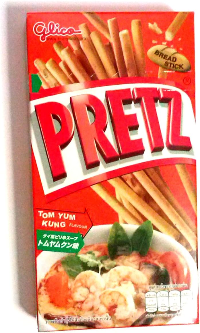 Glico Pretz Bread Stick Tom Yum Kung Flavour 36g. (1.27 Oz)