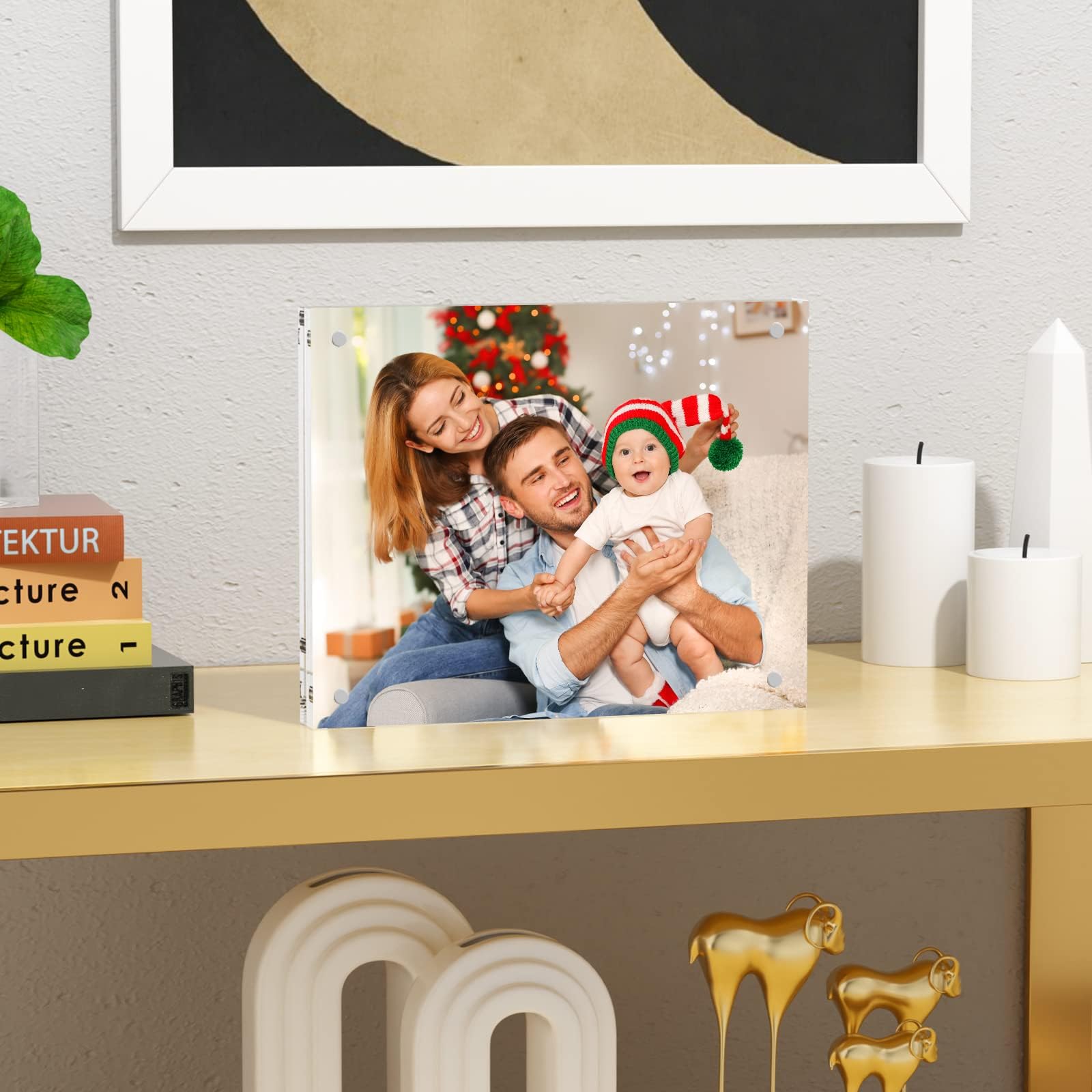 NIUBEE 8x10 Acrylic Picture Frame, Double Sided Photo Frames