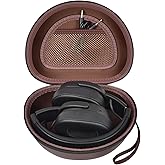 Headphone Case for Skullcandy Crusher/Hesh/Evo Wireless Over-Ear Bluetooth Earphones, for JLab JBuds Lux ANC, for TOZO HT3/HT2 Headphones and More Noise Cancelling Foldable Headset - Box Only (Brown)