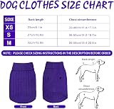 Jodsen Small Dog Jumper Winter Knit Pullover Purple XS view 2