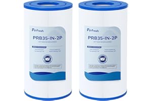 Fil-fresh PRB35-IN Hot Tub Filter Replacement for Filbur FC-2385, Unicel C-4335, ThermoSpa FL1008, Pleatco PRB35-IN, Guardian 409-219, 5×9 Drop‑in Spa Filter, 35 Sq. ft, 2-Pack