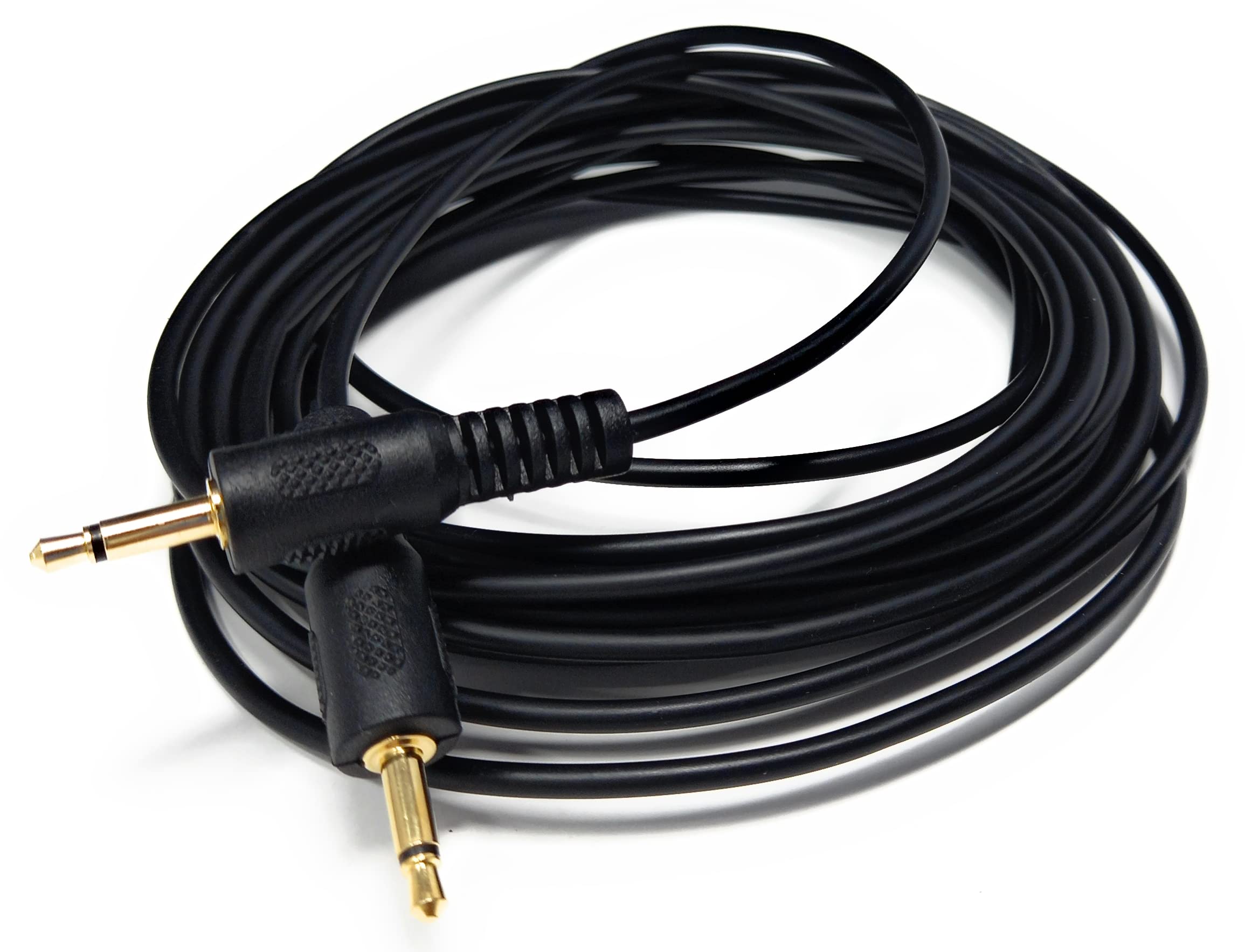 DRUT 5m Mono 3.5mm to 3.5mm Mono Jack Plug Male to Male Cable Lead, Gold Connectors 16.5ft
