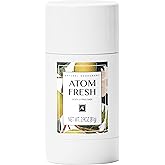 Atom Fresh Natural Deodorant | 72H Odor Protection for Women, Aluminum & Baking Soda Free | Made with Mineral Powder, Amino Acids & Antioxidants to Soothe Skin (Zesty Citrus Sage)