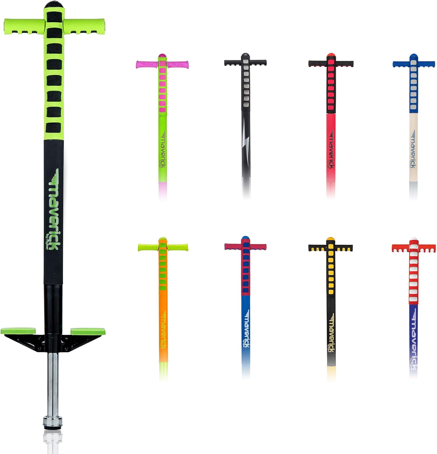 Flybar Foam Maverick Pogo Stick (Green/Black) Great Intro Pogo Stick