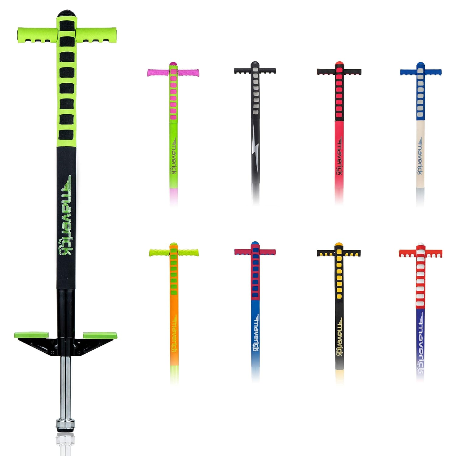 Buy Flybar Foam Maverick Pogo Stick (Green/Black) Great Intro Pogo