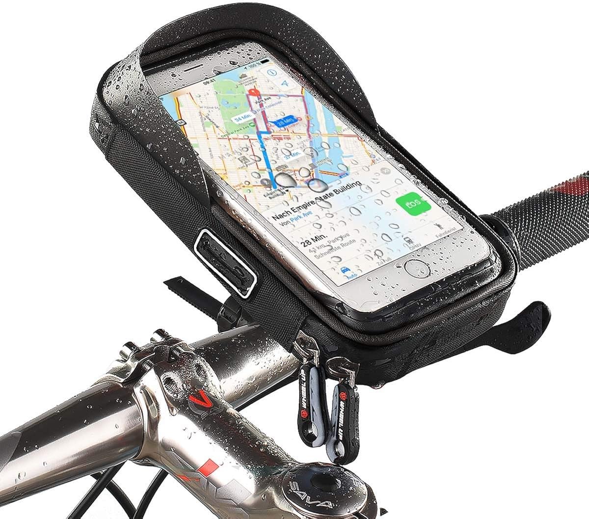 halterung für fahrrad iphone xr mit tasche