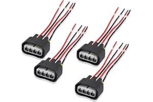 SSNNUU 4PCS Ignition Coil Connector - Standard 4 Ports Ignition Coil Wire - Compatible with L4 2.4L Toyota Camry Lexus Scion Pontiac Ignition Coil Pack Connector Harness