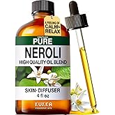 KUKKA Neroli Essential Oils - 4 Fl Oz - for Hair, Skin, Diffuser, Aromatherapy & DIY Soap Making Scent