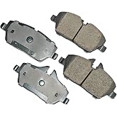 Akebono EUR1308 Euro Ultra Premium Ceramic Disc Brake Pad Kit, GREY