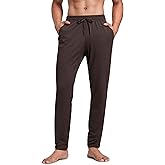 CRZ YOGA Cloud Jersey Lightweight Sweatpants for Men 30" - Workout Casual Yoga Lounge Open Bottom Pants with Zipper Pockets