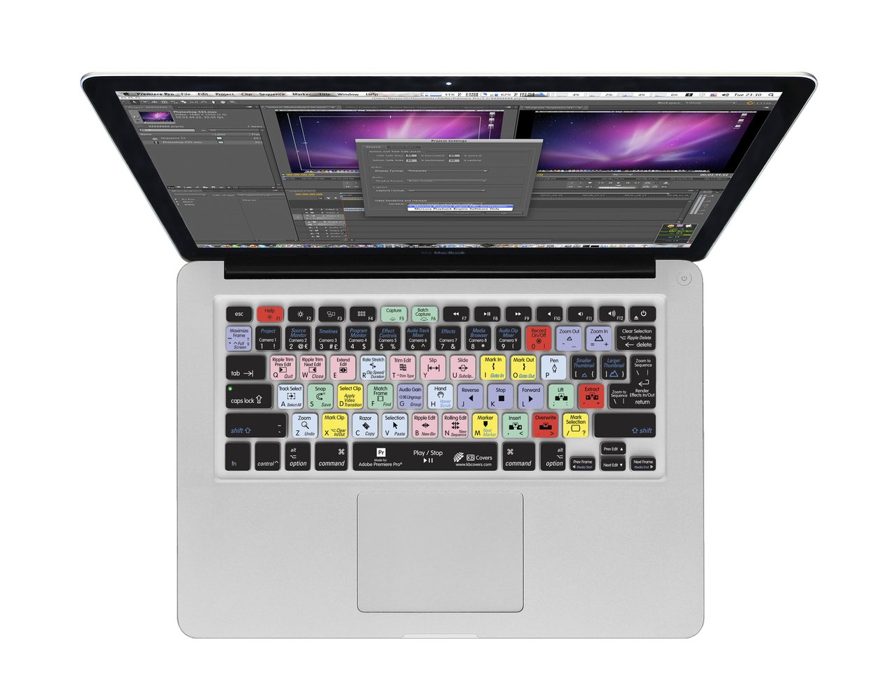 KB Covers Premiere Pro Keyboard Cover Durable Keyboard Cover German Layout Washable for MacBook Pro Late 2016+ with w-Touch Bar Black PRAD-MTB-QZ