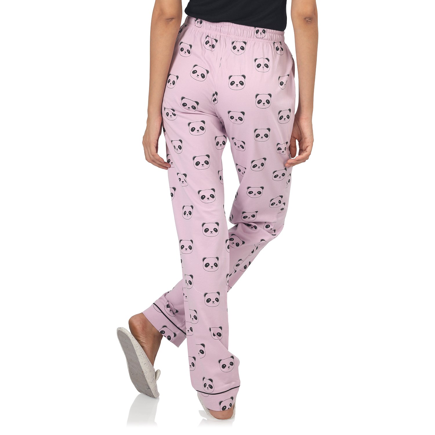 nite flite women's panda cotton pajamas
