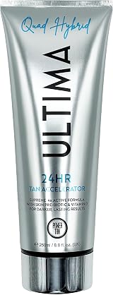 Power Tan Ultima Quad Hybrid Tanning Accelerator Cream DHA Free Vitamin D Beta view 1