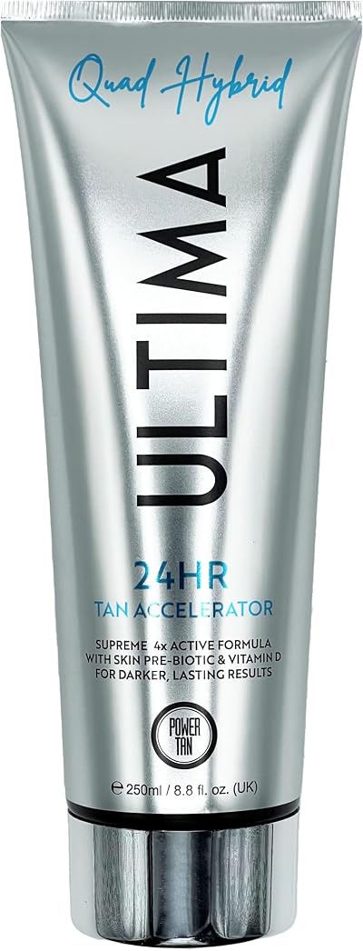 Power Tan Ultima Quad Hybrid Tanning Accelerator Cream DHA Free Vitamin D Beta