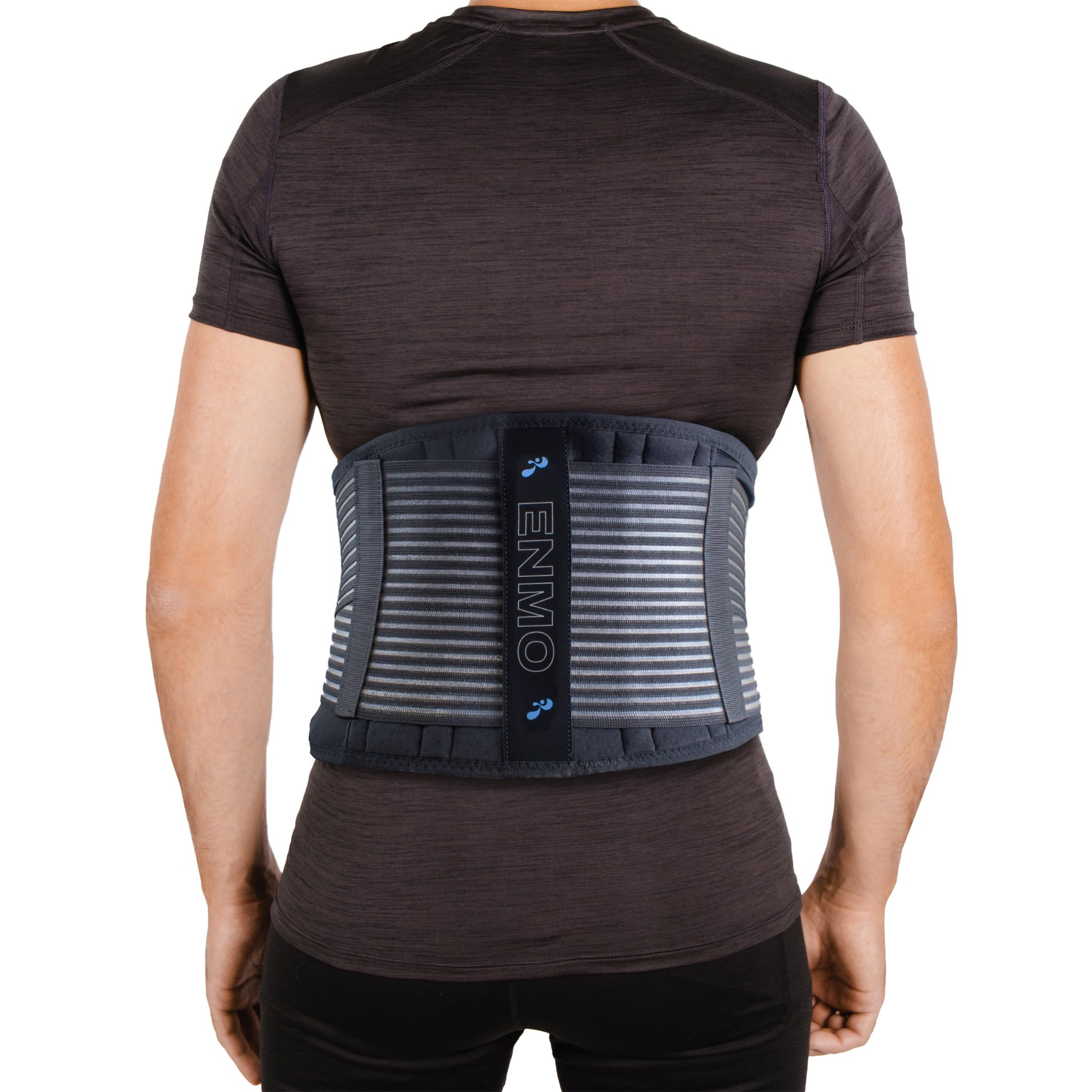 Enmo Max Back Support - L/XL, Support Belt, Back Braces For Lower Back Pain, Siatica Pain Relief, For Men And Women