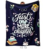 LuxeCove Reading Blanket Gift for Book Lovers - Cozy 50'' x 60'' Throw, Bookish Decor for Couch and Bed, Perfect Birthday for Readers and Bibliophiles, Book Club
