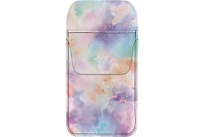 SUITOSELFY Colorful Tie Dye Pocket Pen Holder for Shirts,Lab Coats,Pants,Leather Pencil Holder Pouch Pocket Organizer for Women,Pocket Protectors for Pens and Pencils