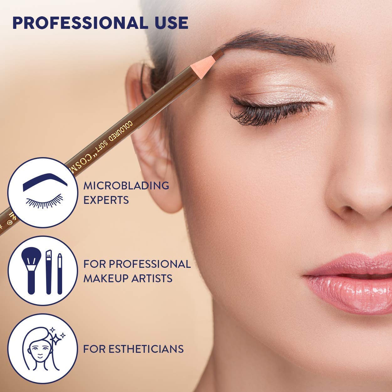 Waterproof Eyebrow Pencils Peel Off Brow Pencil Set For Marking