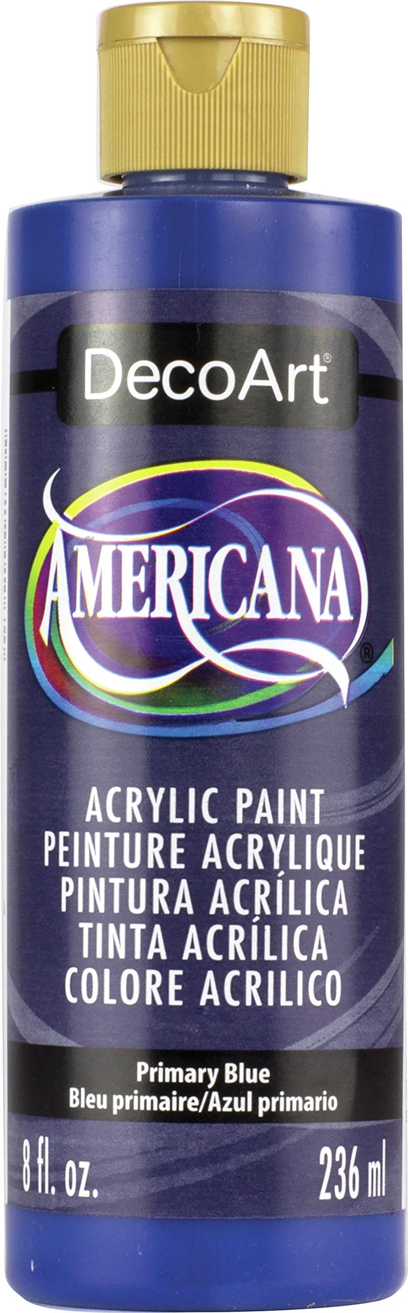 DecoArt Americana 8 Ounce PRMARY BLU, Primary Blue, One Size