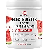 DEAL SUPPLEMENT Daily Electrolyte Hydration Powder – Sugar Free Drink Mix – Watermelon Flavor – 45 Servings – Balanced Formula with Potassium, Magnesium, B Vitamins, Glutamine & Beta‑Alanine*
