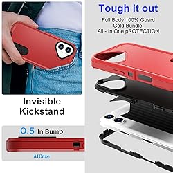 AICase for iPhone 16 Case with Built-in Stand,Tripe