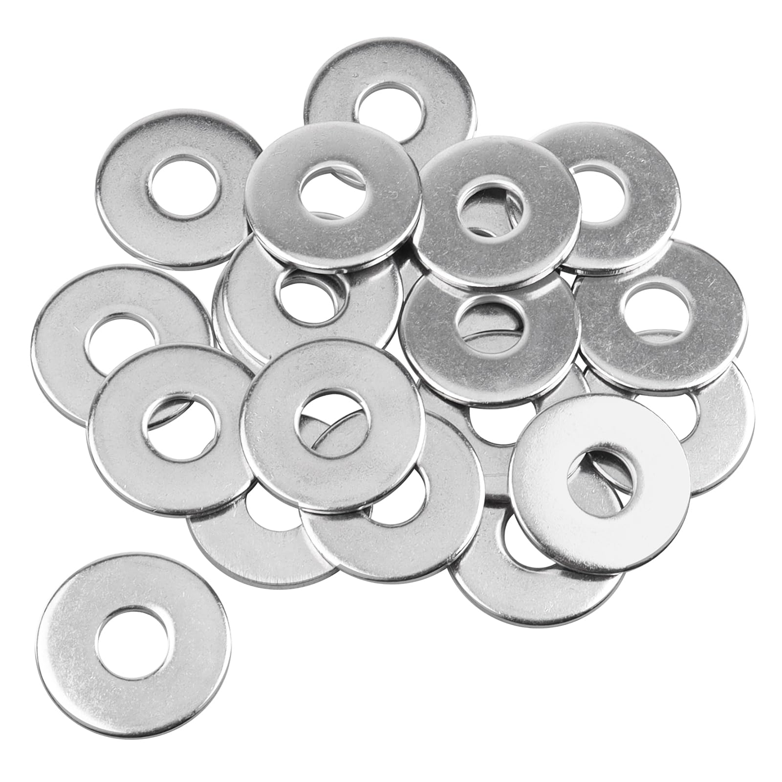Caianwin M10 Washers 20Pcs, M10 x 30mm Penny Washers Stainless Steel Flat Washer for m10 Bolts Screws & Nuts