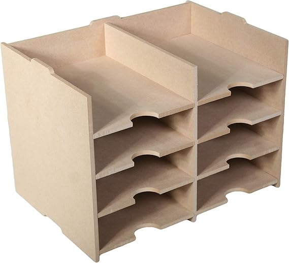 8 Shelf A5 Stacking Paper Storage Unit For Craft And Office Use Fits Ikea Kallax Cube Storage Amazon Co Uk Kitchen Home