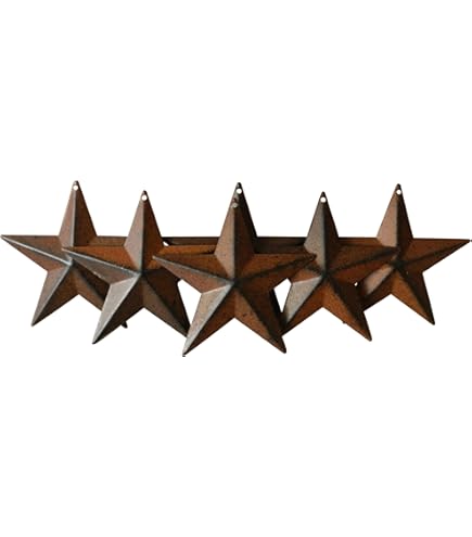 100 Mini Metal Barn Stars - 1 Inch Galvanized Rustic Decor For Holidays & Crafts