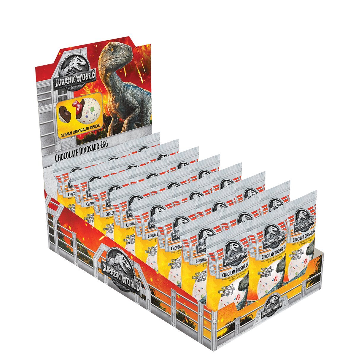 Jelly Belly Jurassic World Chocolate Dinosaur Egg, 1.4oz, 24 Pack on