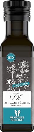 Ölmühle Solling Schwarzkümmelöl - UNGEFILTERT - kaltgepresst – 100ml - BIO