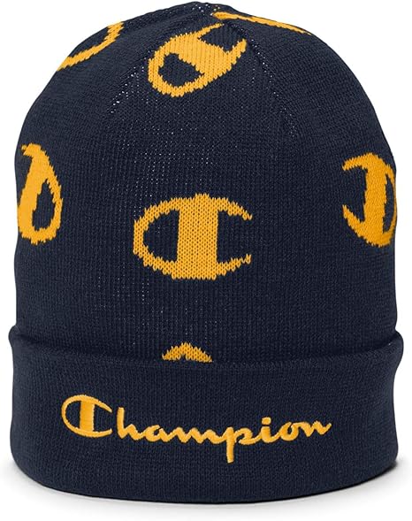 yellow champion beanie