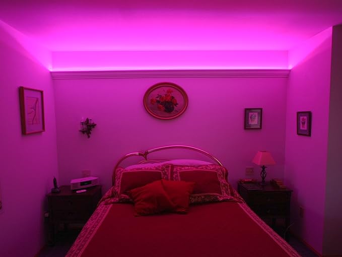 led strip lights under bed