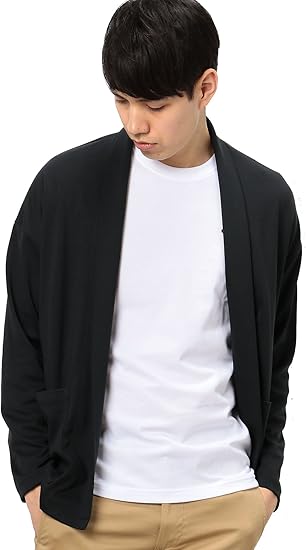 Amazon ユナイテッドアローズ グリーンレーベル リラクシング United Arrows Green Label Relaxing Kc Feel Milano ショールカーディガン 0970 Black 09 L メンズ 通販