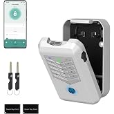 Smart Lock Box, Key Lock Box for Outside, WiFi Lock Box App Controlled, Realtor Lock Box with Bluetooth Digital Keypad, Outdoor Security Box for Keys for Homeowners Families Agents Office