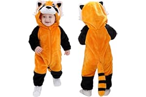 TONWHAR Infant And Toddler Halloween Cosplay Costume Kids' Animal Outfit Snowsuit(12-18 Months/Height:29"-31",Raccoon)