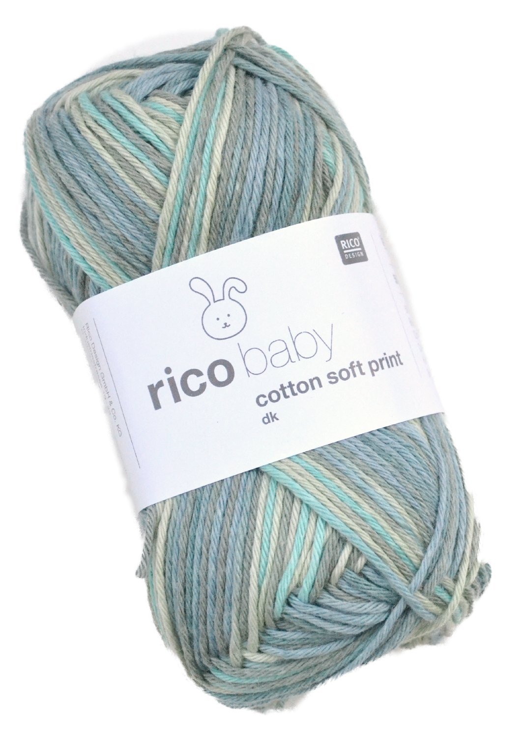 Rico Baby Cotton Soft Prints DK 019 GreyTurquoise Amazon.co.uk