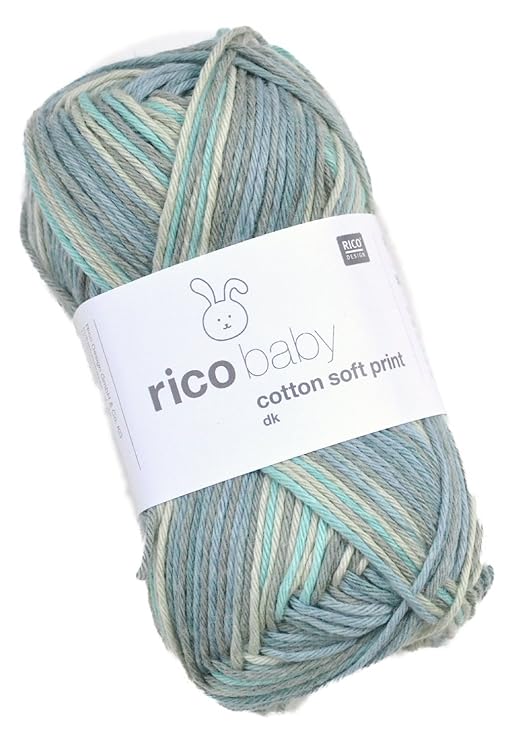 Rico Baby cotton soft print Babywolle dk Farbe 19 Wolle zum Stricken & Häkeln