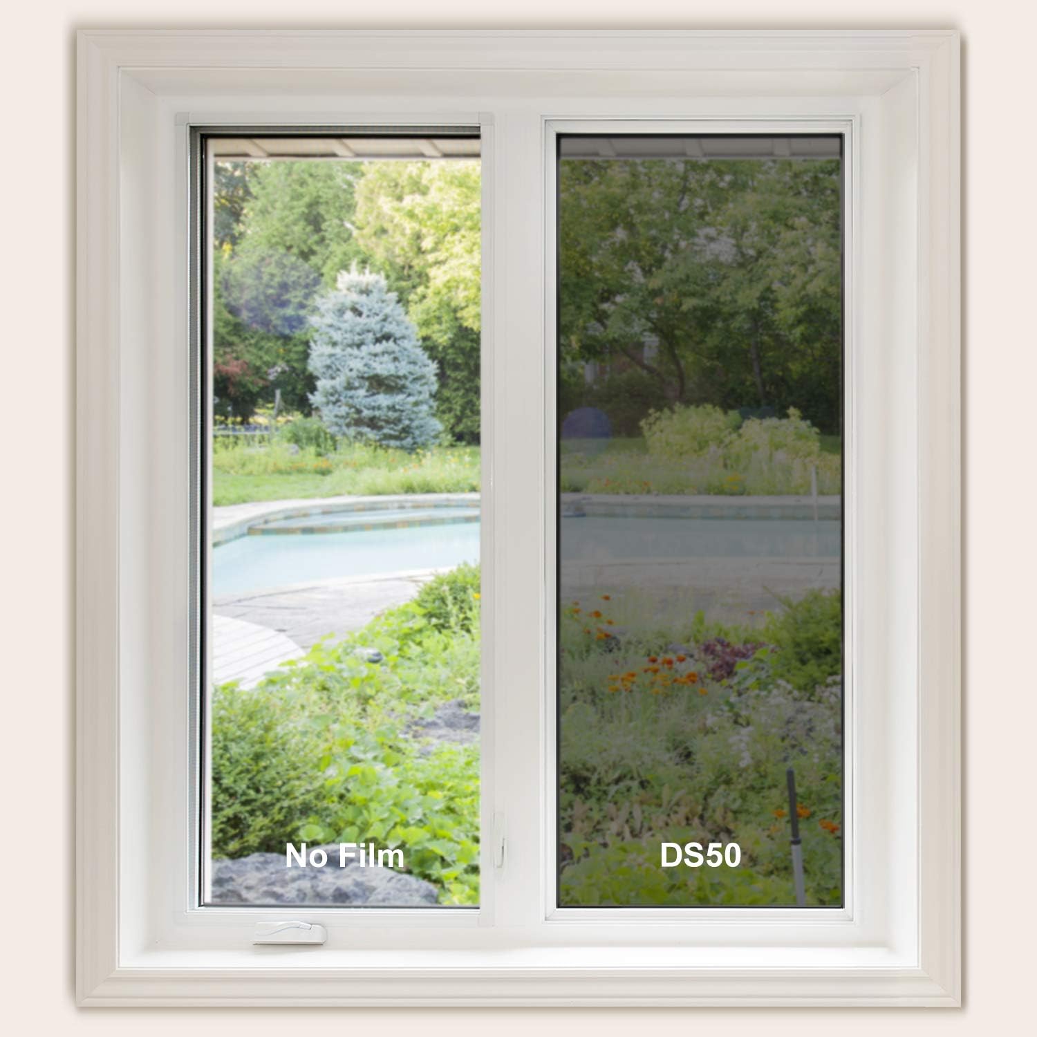 Amazon Com Deppon Window Film One Way Privacy Mirror Tint Anti Uv And Heat Reflective Glass Film For Home And Office Protection Black Ds50 36 Inch X 15 Feet Kitchen Dining