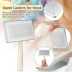 Tessco for you 2 Pcs Wool Carders, Hand Carders for