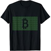 Bitcoin Logo Binary Code Crypto Currency HODL Nerd Gift T-Shirt