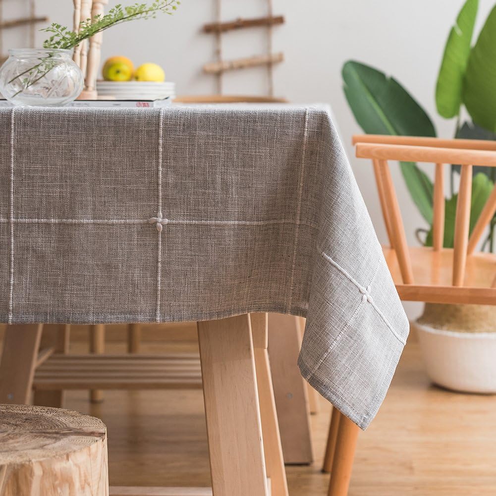 Best grey and white table cloth