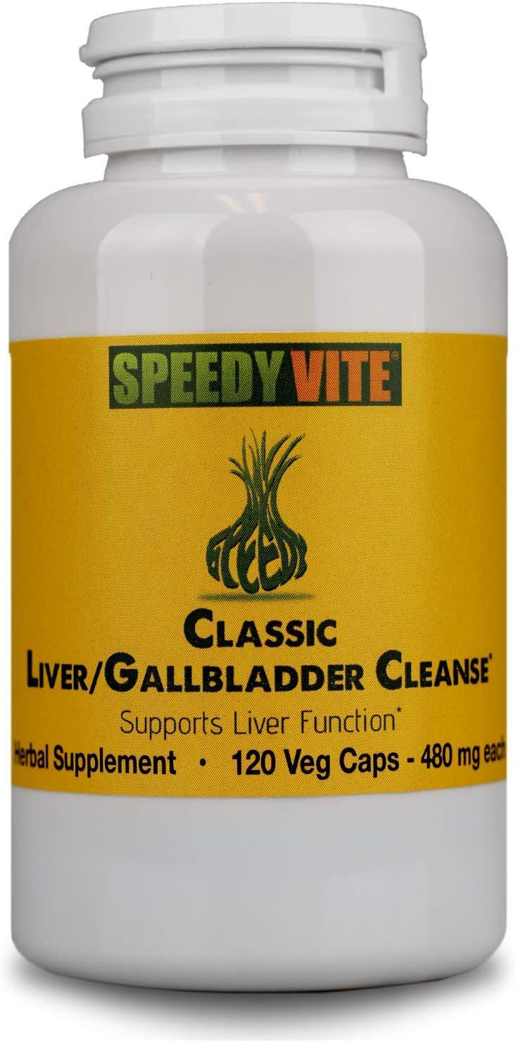Classic Herbal Liver/Gallbladder Cleanse and Detox Speedyvite® (120 Veg caps) - Milk Thistle, Dandelion Root and More: Health & Personal Care