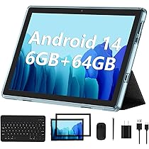 Amazon.com : Android 14 Tablet 2025 New 10 Inch Tablets with
