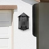VIREESR Wooden Castle Bat House Large Three Chamber Black Durable Easy Hang view 8