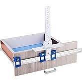TOURACE Cabinet Hardware Jig for Handles and Knobs Aluminum Alloy Drill Guide Sleeve Drawer Pull Wood Drilling Dowelling Tools Set Drawer Knob Pull Drilling Templates Jig Tool