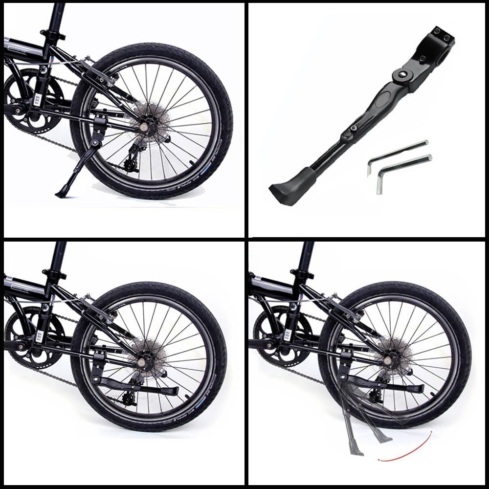 Bicycle Kickstand, Adjustable Aluminum Alloy Bike Kickstand for22“24”26“28“Mountain Bike/Road Bicycle/BMX/MTB/City Commuter Bike/Kids Bike/Sports Bike/Adult Bike : Sports & Outdoors