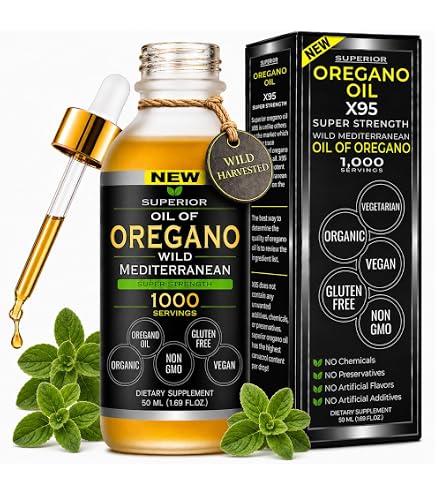 Amazon.com: Pure Oregano Turmeric Oil Drops Super Strength - 6