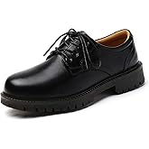 XMM Oxford Shoes for Women Lace up Flats Women's Oxfords Saddle Non-Slip Work Office Comfortable Dress Business Casual Dressy Shoes